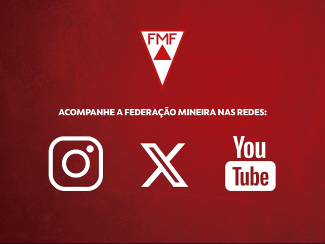 Siga a Federação Mineira de Futebol nas redes sociais!